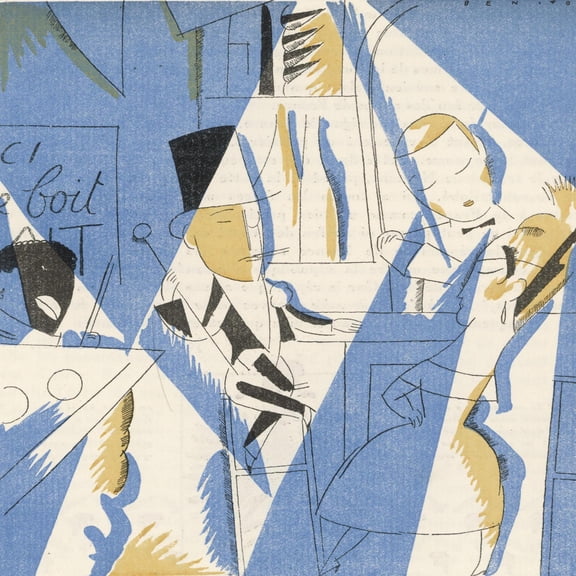 Art.com Le Boeuf Sur le Toit, with Characters Created by Cocteau and a Decor by Dufy Photographic Print, 16" x 16"