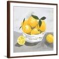 thumbnail image 1 of Art.com Lemons Art Print by Isabelle Z, Brown Frame Wall Art, 29" x 29", 1 of 5