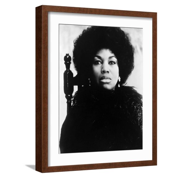 Art.com Leontyne Price, American Opera Singer, 1979 Photo, Brown Frame Wall Art, 17" x 21"