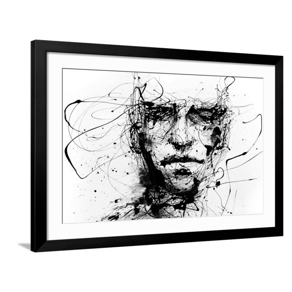 Art.com Lines Hold The Memories Art Print by Agnes Cecile, Black Frame Wall Art, 44" x 32"