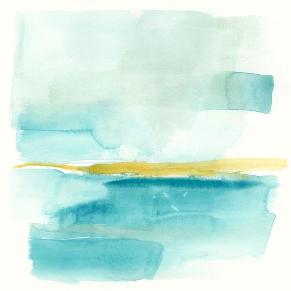 Art.com Liquid Horizon III Art Print by Jennifer Goldberger, 30" x 30"