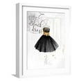 thumbnail image 1 of Art.com Little Black Gold Dress Art Print by OnRei, White Frame Wall Art, 17" x 21", 1 of 5