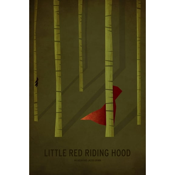 Art.com Little Red Riding Hood Art Print by Christian Jackson, 12" x 18"