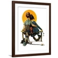 thumbnail image 1 of Art.com Little Spooners or Sunset, April 24,1926 Giclee Print by Norman Rockwell, Brown Frame Wall Art, 32" x 40", 1 of 5