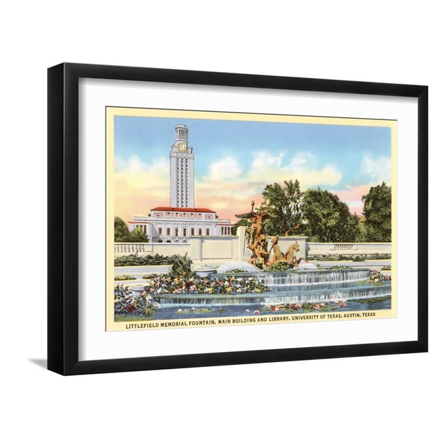 Art.com Littlefield Fountain, University of Texas, Austin Art Print ...