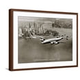 thumbnail image 1 of Art.com Lockheed Constellation, New York 1950 Art Print by Clyde Sunderland, Brown Frame Wall Art, 29" x 23", 1 of 5