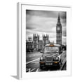 thumbnail image 1 of Art.com London Taxi and Big Ben - London - UK - England - United Kingdom - Europe Photographic Print by Philippe Hugonnard, White Frame Wall Art, 23" x 29", 1 of 5