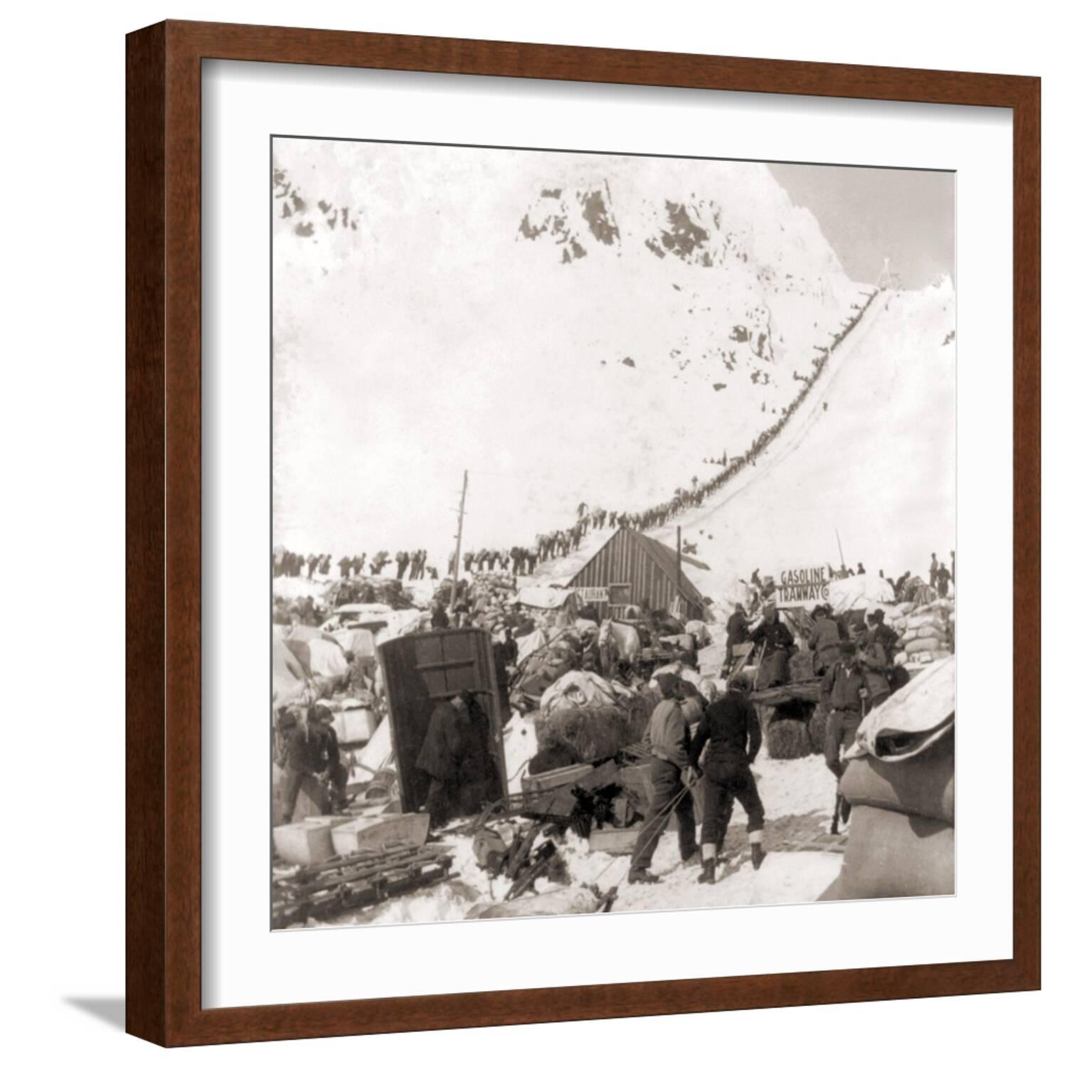 Art.com Long Ribbon of Miners Bound For the Klondike Gold Fields ...
