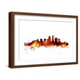 thumbnail image 1 of Art.com Louisville Kentucky City Skyline Art Print by Michael Tompsett, Brown Frame Wall Art, 23" x 17", 1 of 5