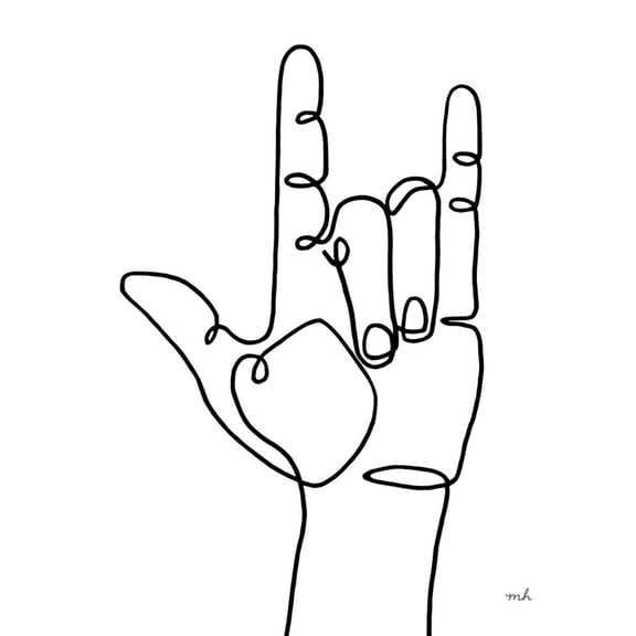 Art.com Love Sign Art Print by Moira Hershey, 12" x 16"