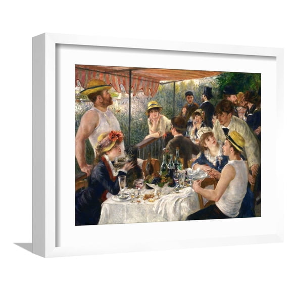 Art.com Luncheon of the Boating Party Giclee Print by Pierre-Auguste Renoir, White Frame Wall Art, 21" x 17"