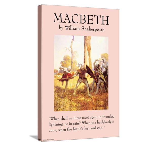 Art.com Macbeth Stretched Canvas Print Wall Art, 16" x 24"