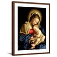 thumbnail image 1 of Art.com Madonna and Child Giclee Print by Giovanni Battista Salvi da Sassoferrato, Brown Frame Wall Art, 23" x 29", 1 of 5