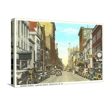 Art.com Market Street, Wheeling, West Virginia Stretched Canvas Print Wall Art, 24" x 16"