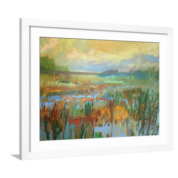 Art.com Marsh in May Art Print by Jane Schmidt, White Frame Wall Art, 40" x 32"