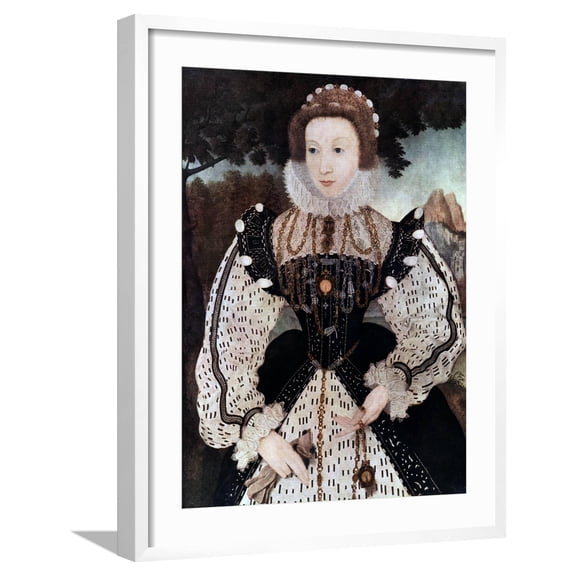 Art.com Mary, Queen of Scots, 16th Century Giclee Print, White Frame Wall Art, 23" x 29"