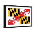 thumbnail image 1 of Art.com Maryland - State Flag Art Print by Lantern Press, Black Frame Wall Art, 23" x 17", 1 of 5