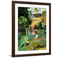 thumbnail image 1 of Art.com Matamoe Or, Landscape with Peacocks, 1892 Giclee Print by Paul Gauguin, Brown Frame Wall Art, 32" x 40", 1 of 5