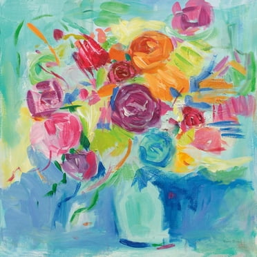 Art.com Matisse Florals Art Print by Farida Zaman, 16" x 16"