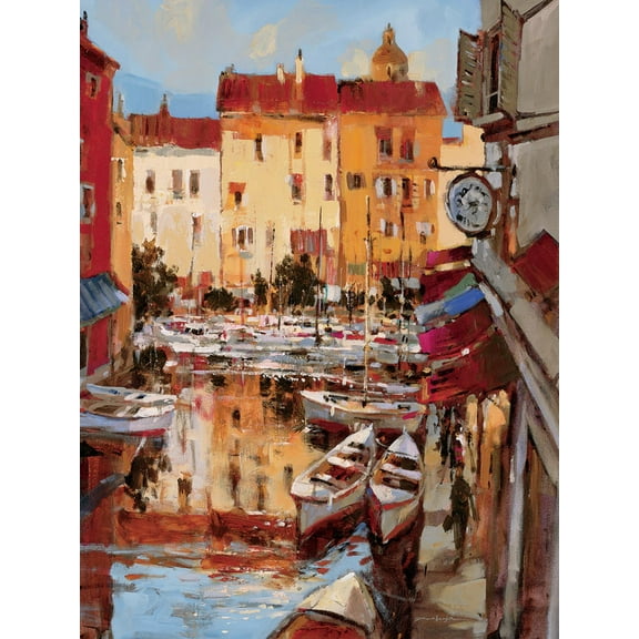 Art.com Mediterranean Seaside Holiday 2 Art Print by Brent Heighton, 12" x 16"
