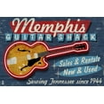thumbnail image 1 of Art.com Memphis, Tennessee - Guitar Shack Art Print by Lantern Press, 24" x 16", 1 of 3
