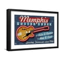 thumbnail image 1 of Art.com Memphis, Tennessee - Guitar Shack Art Print by Lantern Press, Black Frame Wall Art, 23" x 17", 1 of 5