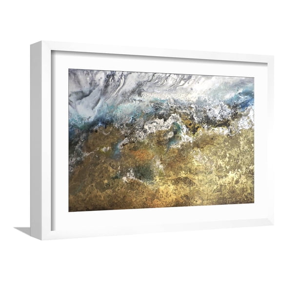 Art.com Metalicos y Texturas II Art Print by Leticia Herrera, White Frame Wall Art, 23" x 17"