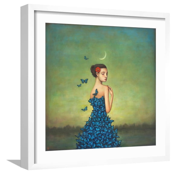 Art.com Metamorphosis in Blue Art Print by Duy Huynh, White Frame Wall Art, 21" x 21"