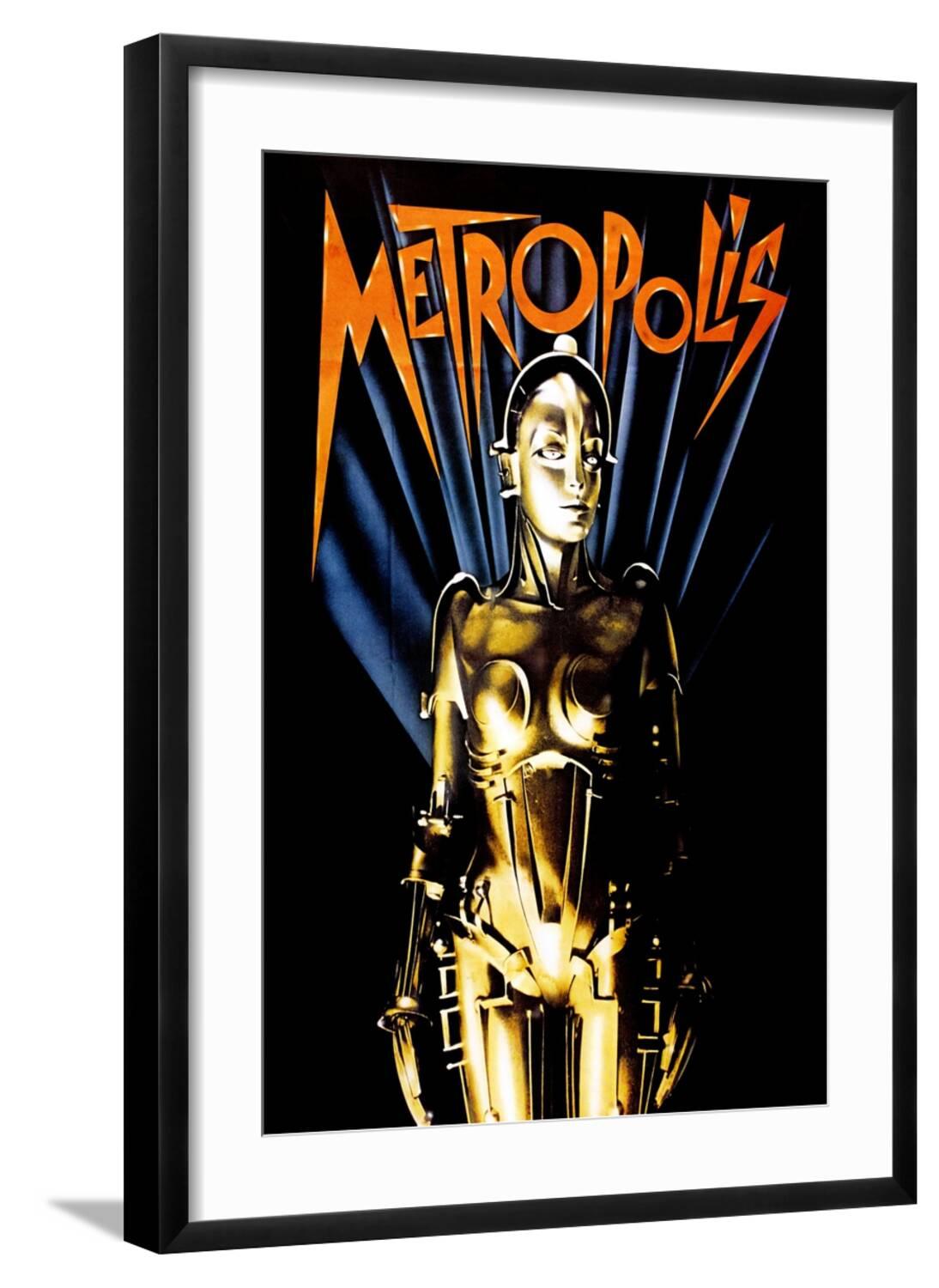 Metropolis, 1926 Art Print, Black Frame Wall Art, 21" x 29