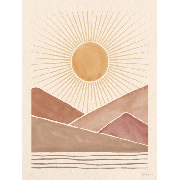 Art.com Mid Century Landscape I Art Print by Janelle Penner, 12" x 16"