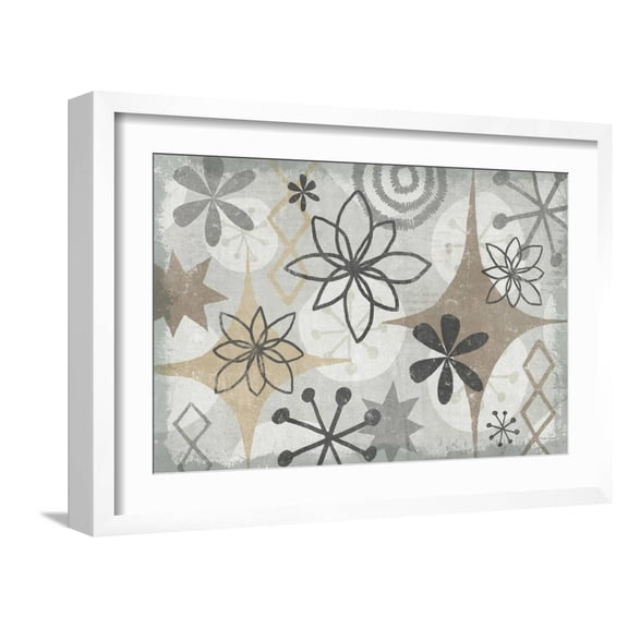 Art.com Mid Century Mystique Archroma Art Print by Michael Mullan, White Frame Wall Art, 23" x 17"