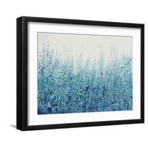 Art.com Misty Blues I Art Print, Black Frame Wall Art, 21" x 17"