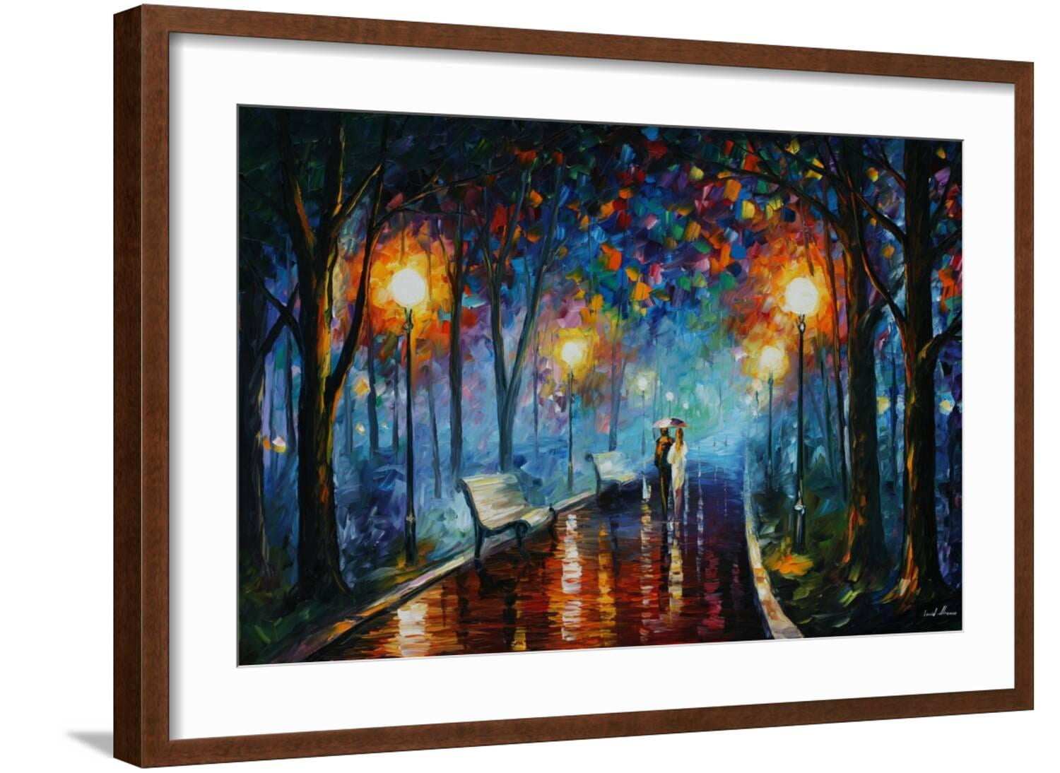 Bottle Jazz door Leonid Afremov canvas muurkunst afbeelding afdrukken voor woondecoratie (36 x 24) : Leonid Afremov