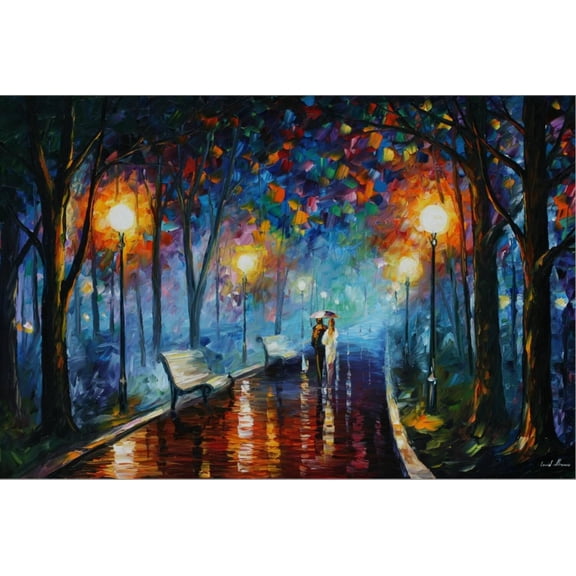 Art.com Misty Mood Stretched Canvas Print Wall Art by Leonid Afremov, 24" x 16"