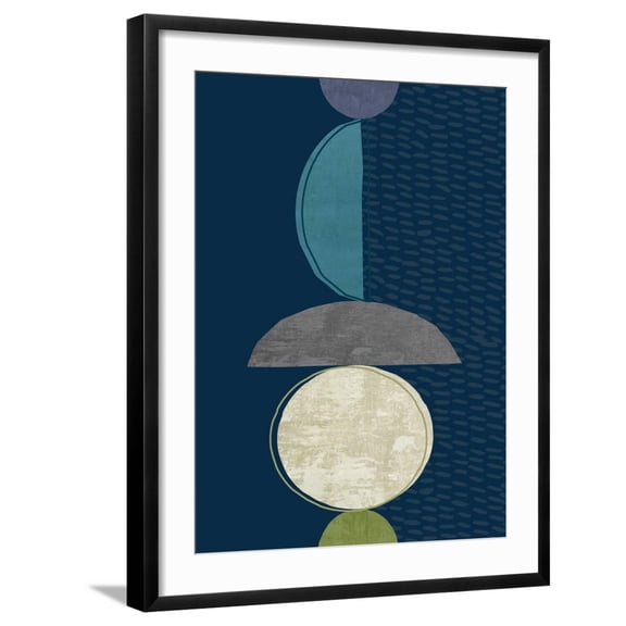 Art.com Modern Ellipse 2 Art Print by Evangeline Taylor, Black Frame Wall Art, 23" x 29"