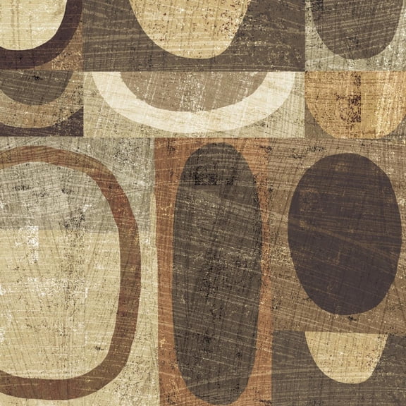 Art.com Modern Geometric Neutral I Art Print by Michael Mullan, 16" x 16"