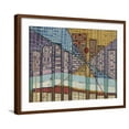 thumbnail image 1 of Art.com Modern Map of Detroit Art Print by Nikki Galapon, Brown Frame Wall Art, 29" x 23", 1 of 5