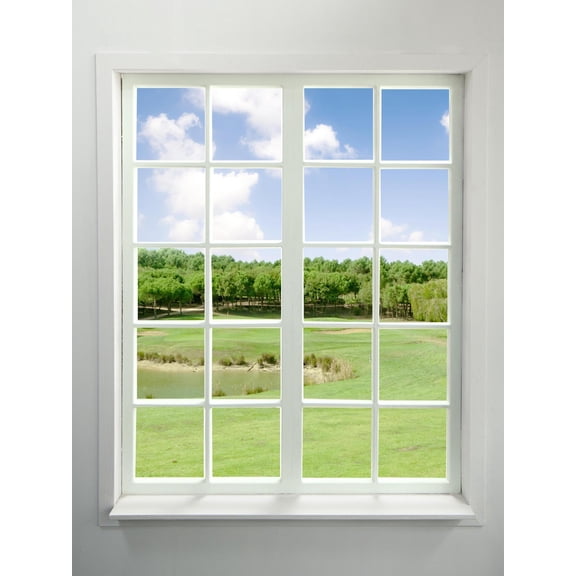 Art.com Modern Residential Window with Lake View Art Print by ilker canikligil, 24" x 32"