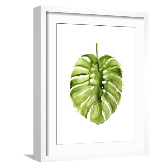 Art.com Monstera I Art Print by Grace Popp, White Frame Wall Art, 17" x 21"
