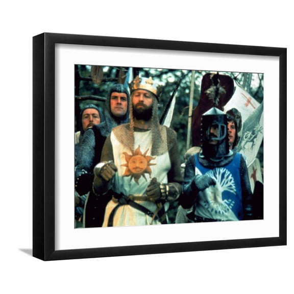 Art.com Monty Python And The Holy Grail, 1975 Photo, Black Frame Wall Art, 21" x 17"