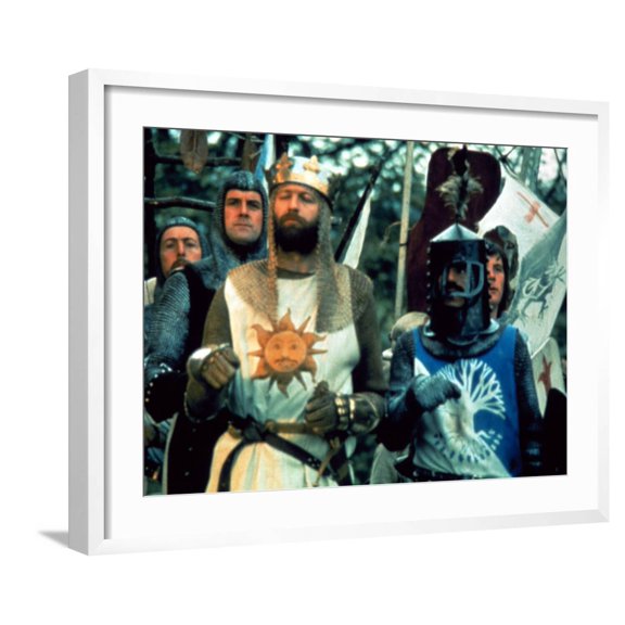 Art.com Monty Python And The Holy Grail, 1975 Photo, White Frame Wall Art, 29" x 23"