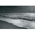 thumbnail image 1 of Art.com Moonrise Beach Black and White Art Print by Sue Schlabach, 24" x 16", 1 of 4