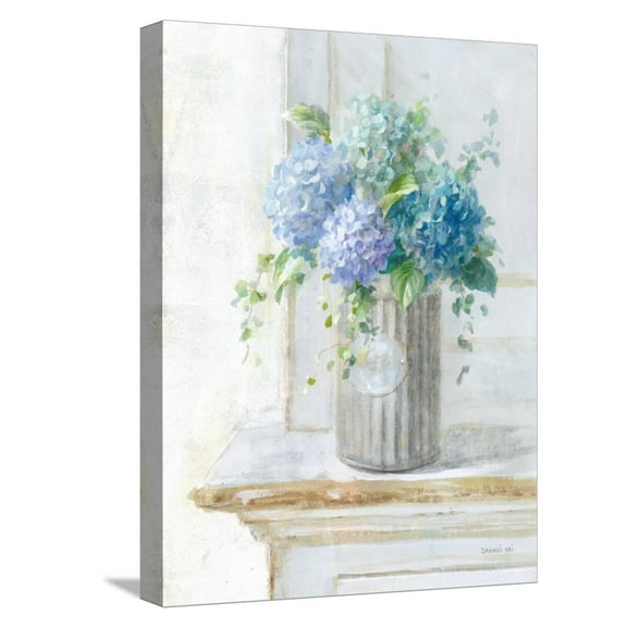Art.com Morning Hydrangeas I Stretched Canvas Print Wall Art by Danhui Nai, 12" x 16"