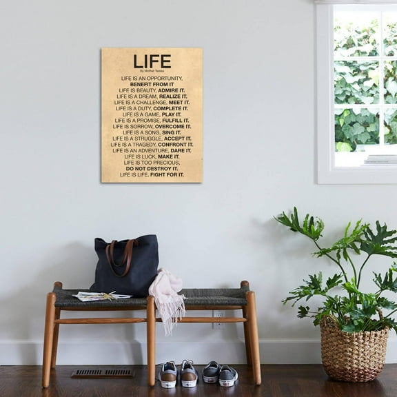 Art.com Mother Teresa Life Quote Poster Art Print, 24" x 32"