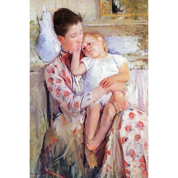 Art.com Mother and Child Art Print by Mary Cassatt, 12" x 18"