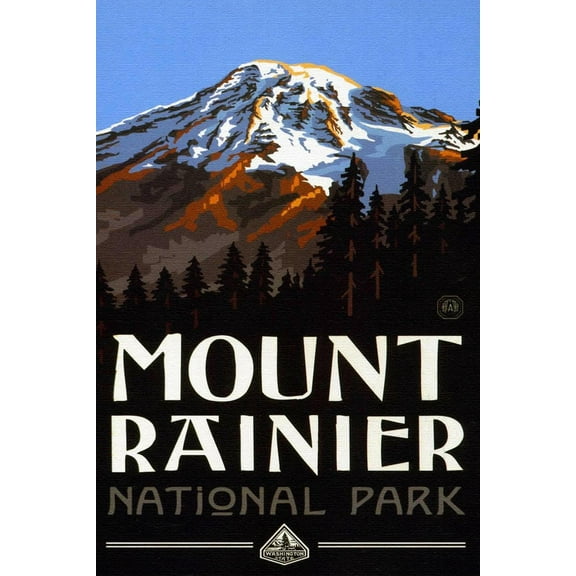 Art.com Mount Renair National Park Poster Art Print, 12" x 18"