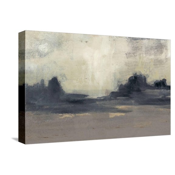 Art.com Mountain Silhouette I Stretched Canvas Print Wall Art by Jennifer Goldberger, 18" x 12"