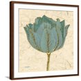 thumbnail image 1 of Art.com Muted Teal Tulip 1 Art Print by Diane Stimson, Brown Frame Wall Art, 29" x 29", 1 of 5