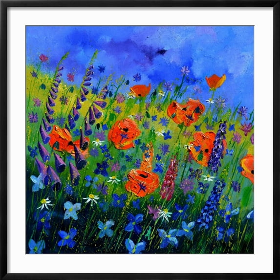 Art.com My Garden 88512 Art Print by Pol Ledent, Black Frame Wall Art, 29" x 29"