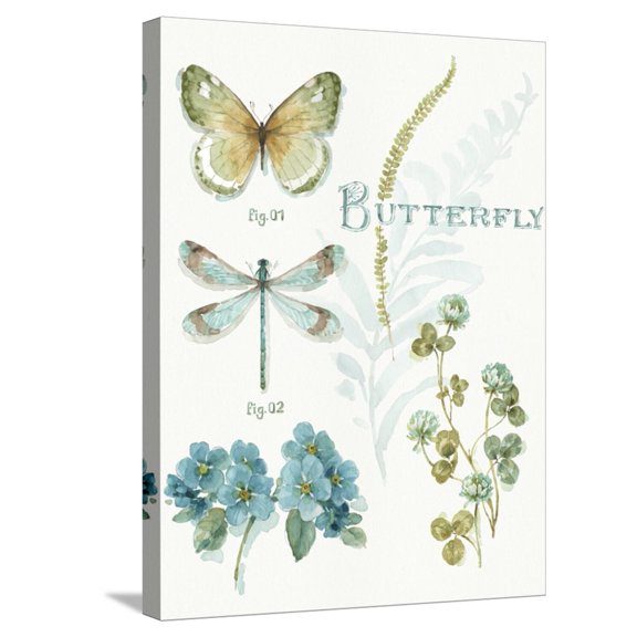 Art.com My Greenhouse Botanical I Stretched Canvas Print Wall Art by Lisa Audit, 18" x 24"